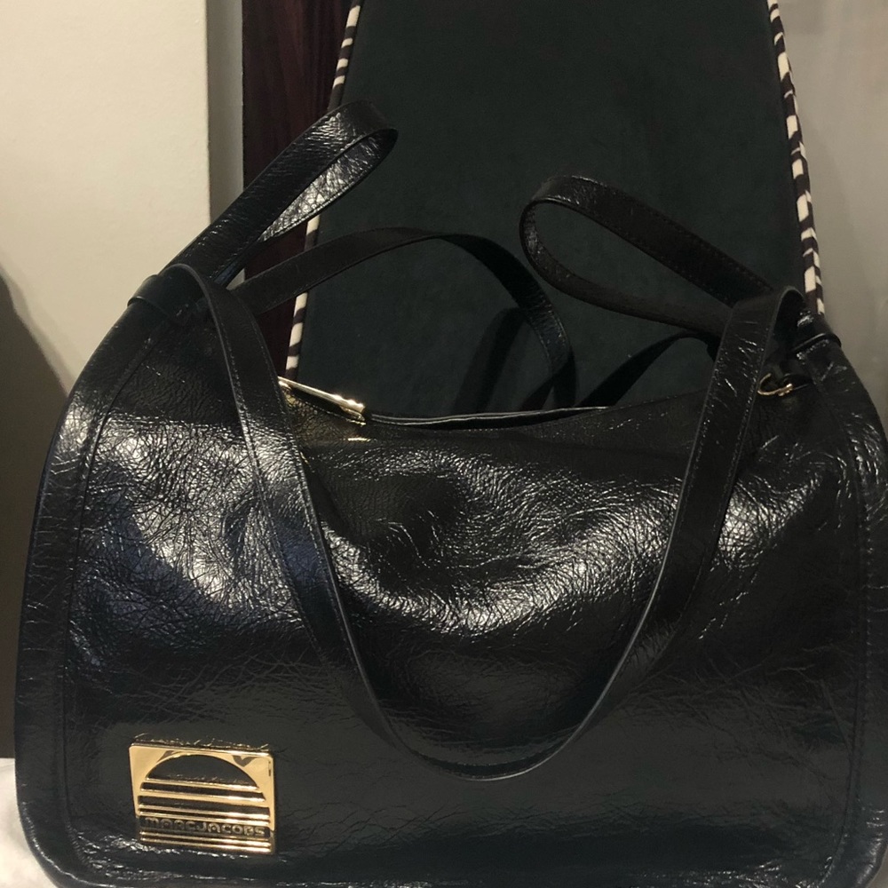 Marc Jacobs Sport Leather Tote, Black
